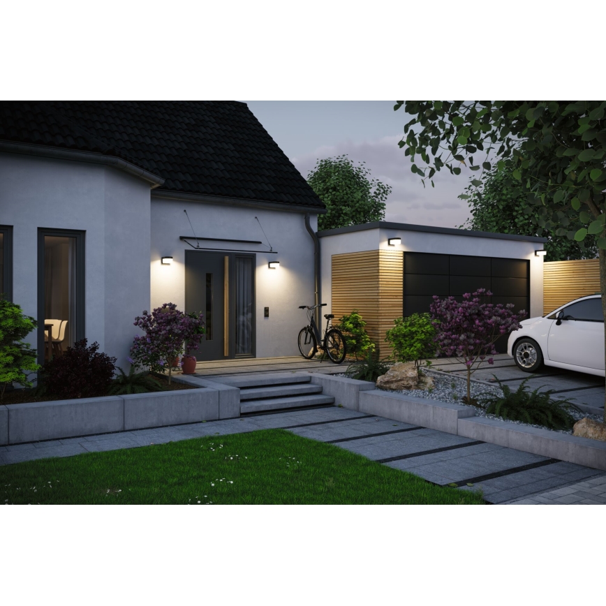 Paulmann 95747 - LED/2,3W IP44 Solar wall light with sensor CALYNE 3,7/230V 4000 mAh black