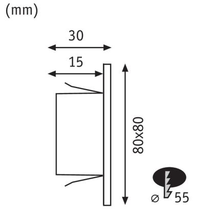 Paulmann 99495 - LED/1,2W Staircase light EDGE 230V