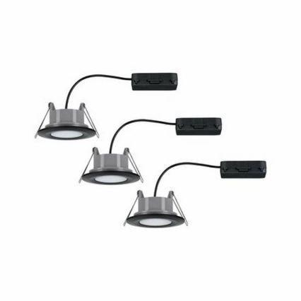 Paulmann 99991 - SET 3xLED/6W IP65 Bathroom recessed light CALLA 230V