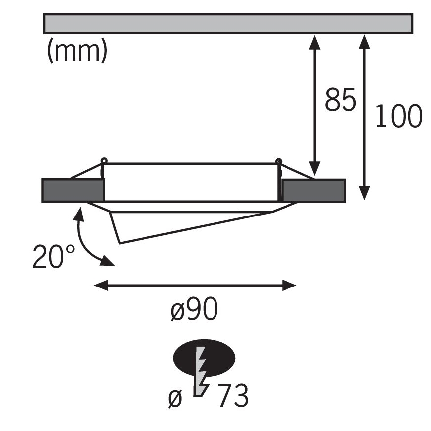 Paulmann - Nice Price 3962 - LED GU10/3W Recessed light 230V