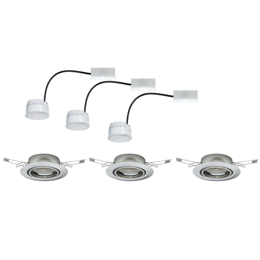 Paulmann - TIP 3974 - SET 3xLED/4,9W Recessed light COIN 230V