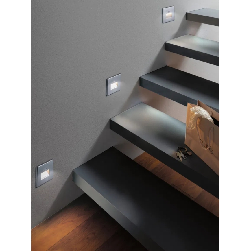 Paulmann  93134 - LED/1,2W Staircase light with sensor EDGE 230V matte chrome