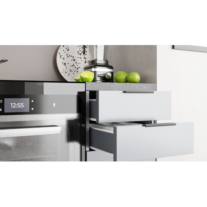 PEARL 240 cm Kitchen Unit, Grey