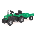 Pedal tractor with a cart black/green