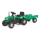 Pedal tractor with a cart black/green
