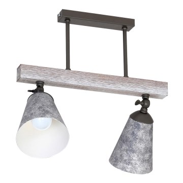 Pendant chandelier AGAP 2xE27/60W/230V