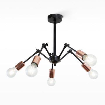 Pendant chandelier ALFA 5xE27/60W/230V