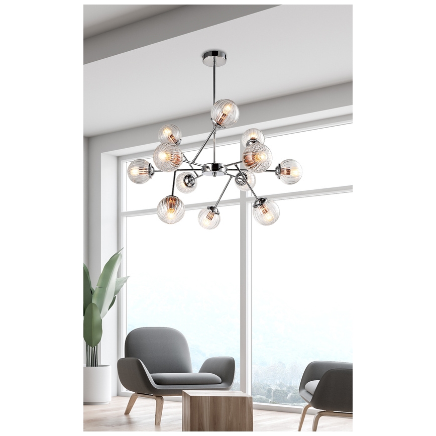Pendant chandelier BEST 12xE14/40W/230V