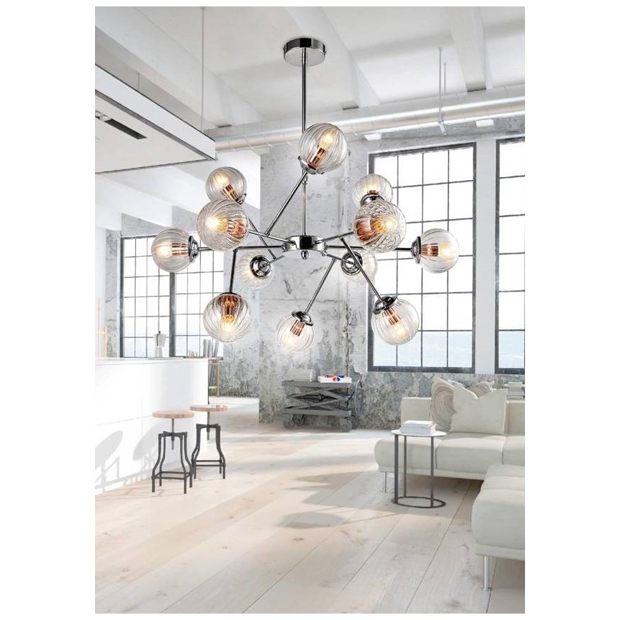 Pendant chandelier BEST 12xE14/40W/230V