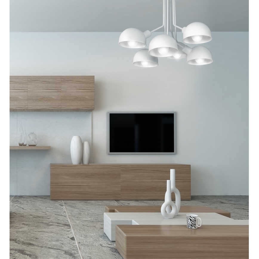 Pendant chandelier DEVIN 6xE27/60W/230V