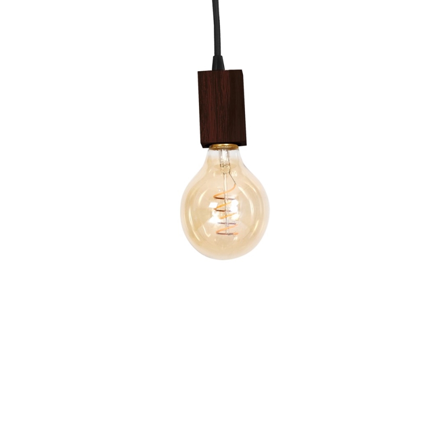 Pendant chandelier JACK 3xE27/40W/230V brown wood
