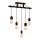 Pendant chandelier JACK 5xE27/40W/230V brown wood