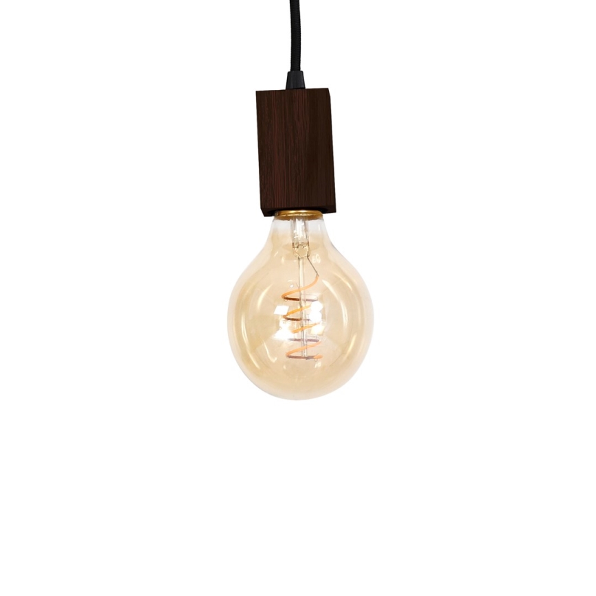 Pendant chandelier JACK 5xE27/40W/230V brown wood