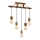Pendant chandelier JACK 5xE27/40W/230V oak