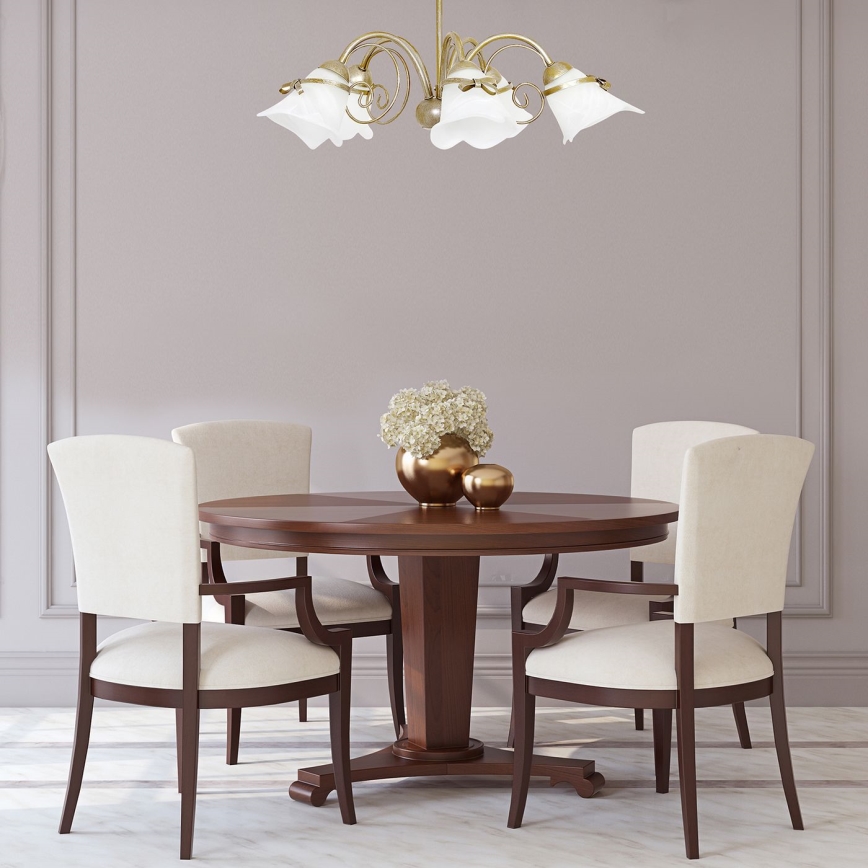 Pendant chandelier KOKARDA 5xE14/60W/230V