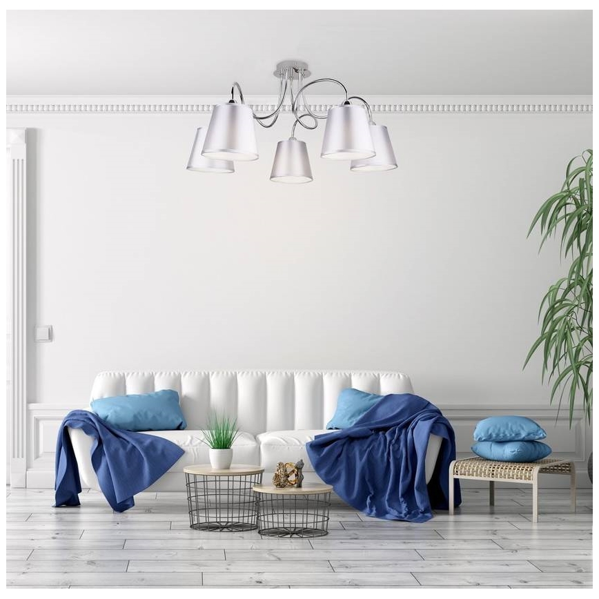 Pendant chandelier LUK 5xE14/40W/230V