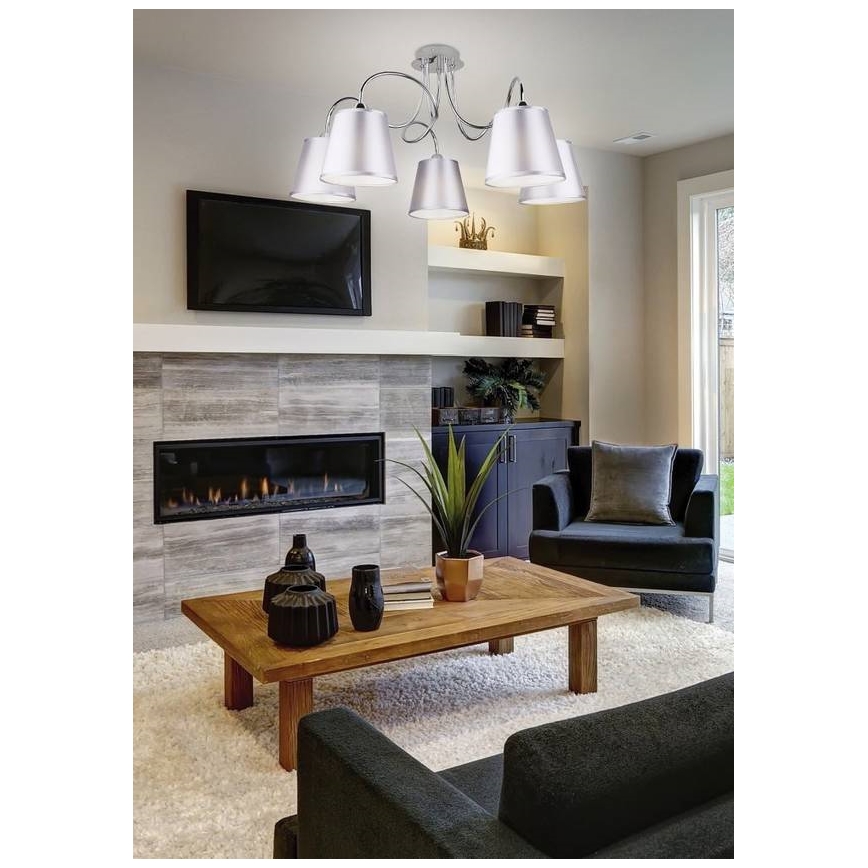 Pendant chandelier LUK 5xE14/40W/230V