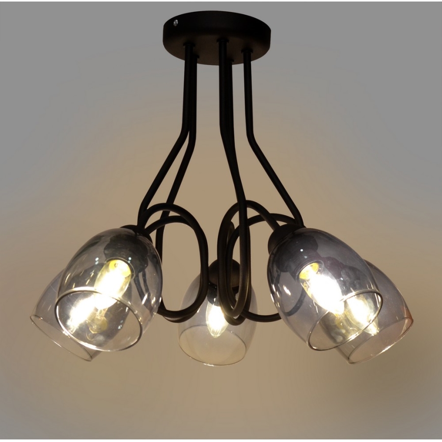Pendant chandelier MARIETTA 5xE27/15W/230V