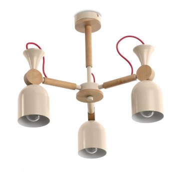 Pendant chandelier MONTE 3xE27/60W/230V
