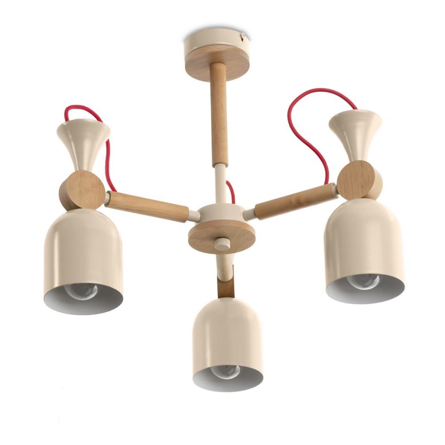 Pendant chandelier MONTE 3xE27/60W/230V