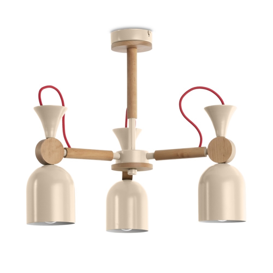 Pendant chandelier MONTE 3xE27/60W/230V