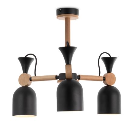 Pendant chandelier MONTE 3xE27/60W/230V