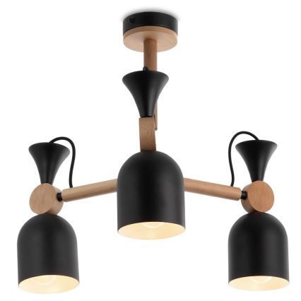 Pendant chandelier MONTE 3xE27/60W/230V