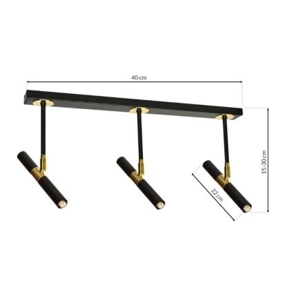 Pendant chandelier MONZA 5xG9/7W/230V
