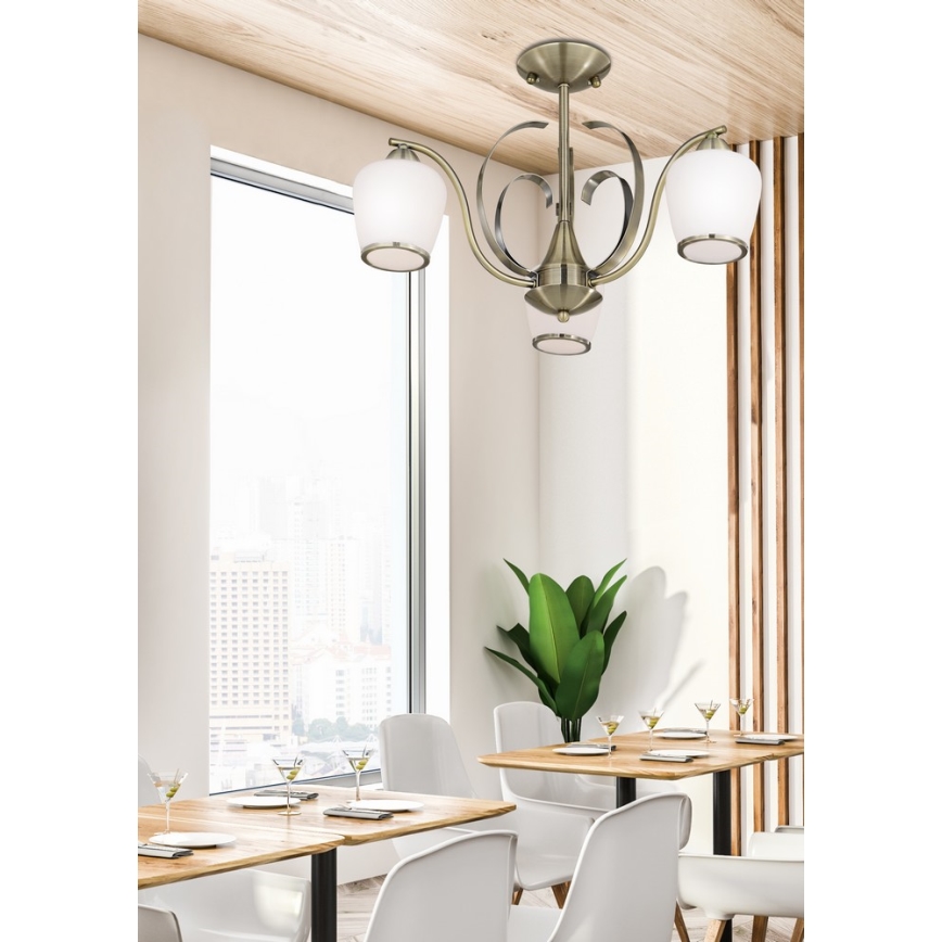 Pendant chandelier OPERA 3xE27/60W/230V