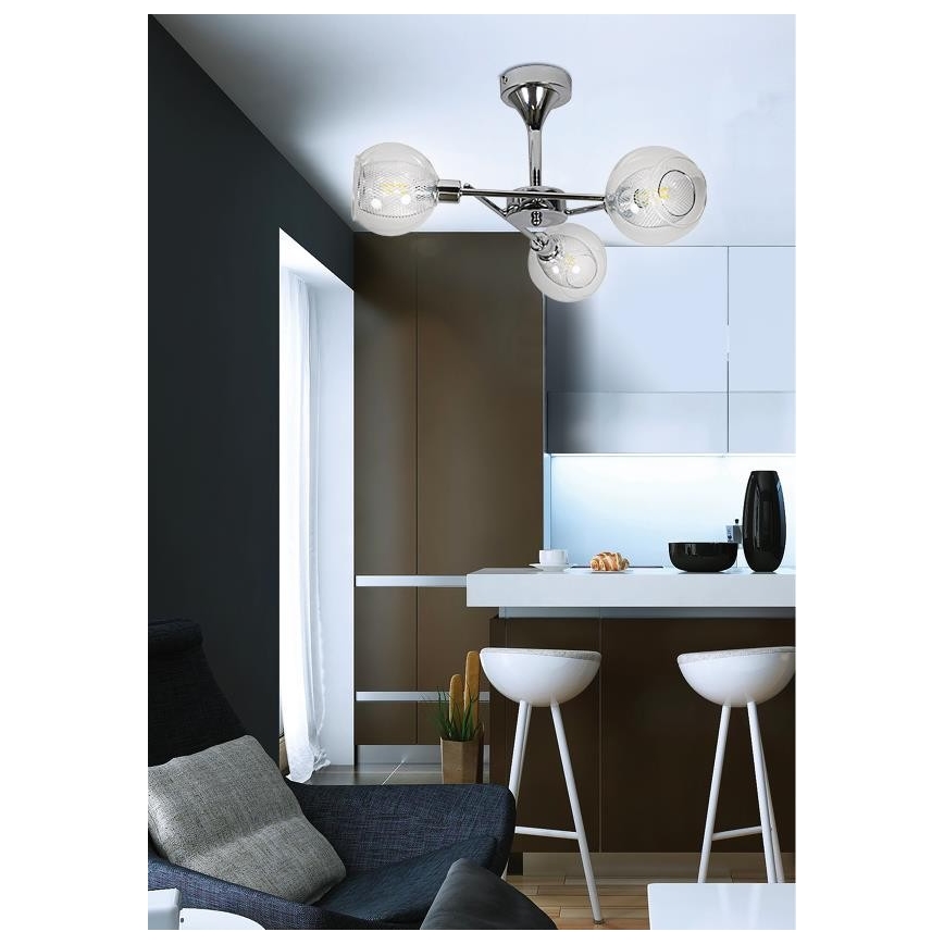 Pendant chandelier OZZO 3xE14/40W/230V