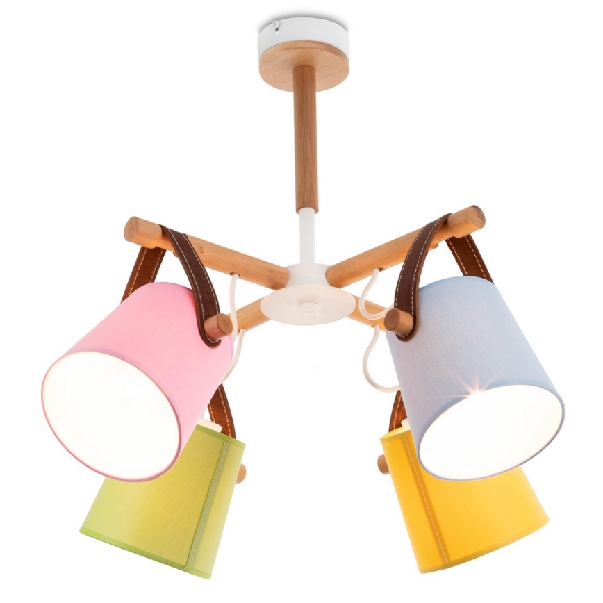 Pendant chandelier RIONI 4xE27/60W/230V