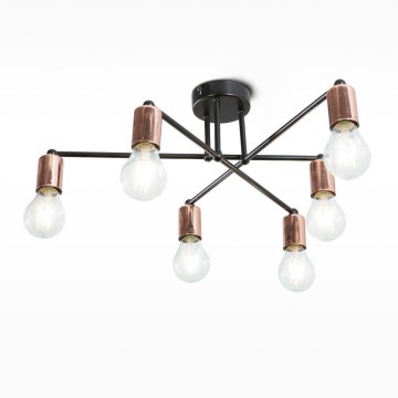 Pendant chandelier SOLIDO 6xE27/60W/230V