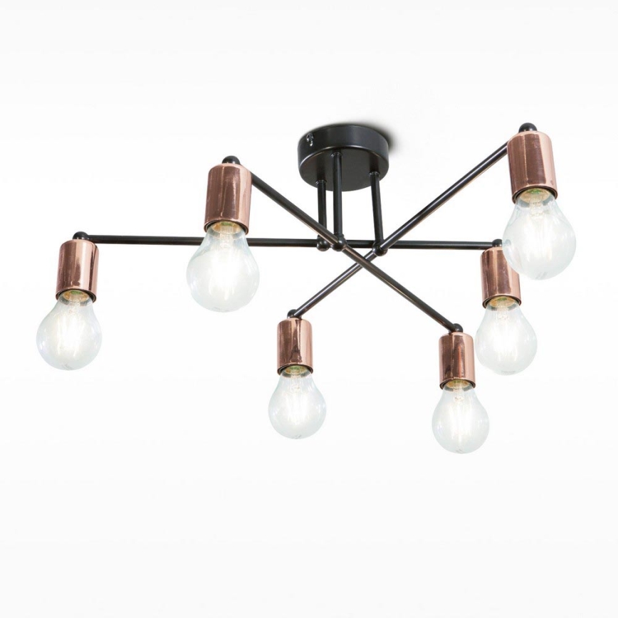 Pendant chandelier SOLIDO 6xE27/60W/230V