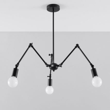 Pendant chandelier STARK 3xE27/60W/230V