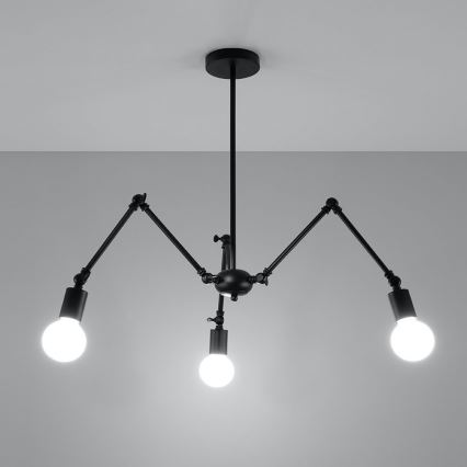 Pendant chandelier STARK 3xE27/60W/230V