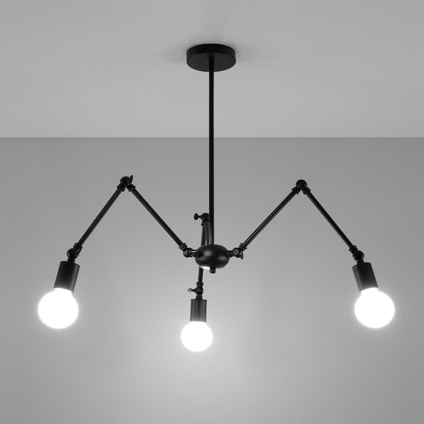 Pendant chandelier STARK 3xE27/60W/230V