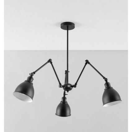 Pendant chandelier STARK SHADE 3xE27/60W/230V