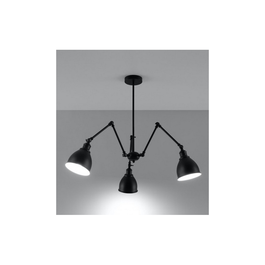 Pendant chandelier STARK SHADE 3xE27/60W/230V