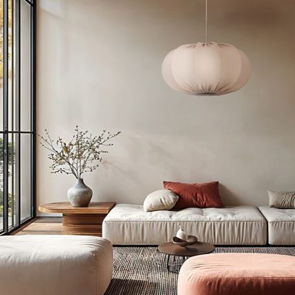 Pendant lamp CAFEE 1xE27/40W/230V diameter 52 cm beige