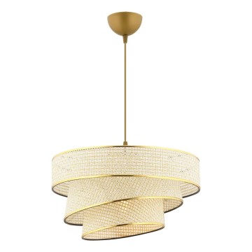 Pendant Lamp COUPER 1xE27/60W/230V cream/gold