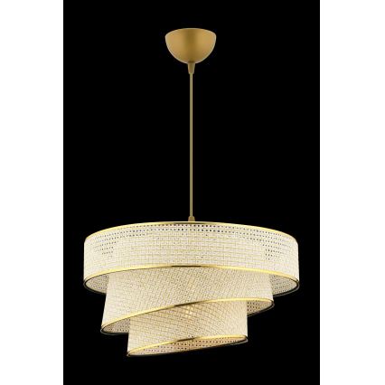 Pendant Lamp COUPER 1xE27/60W/230V cream/gold