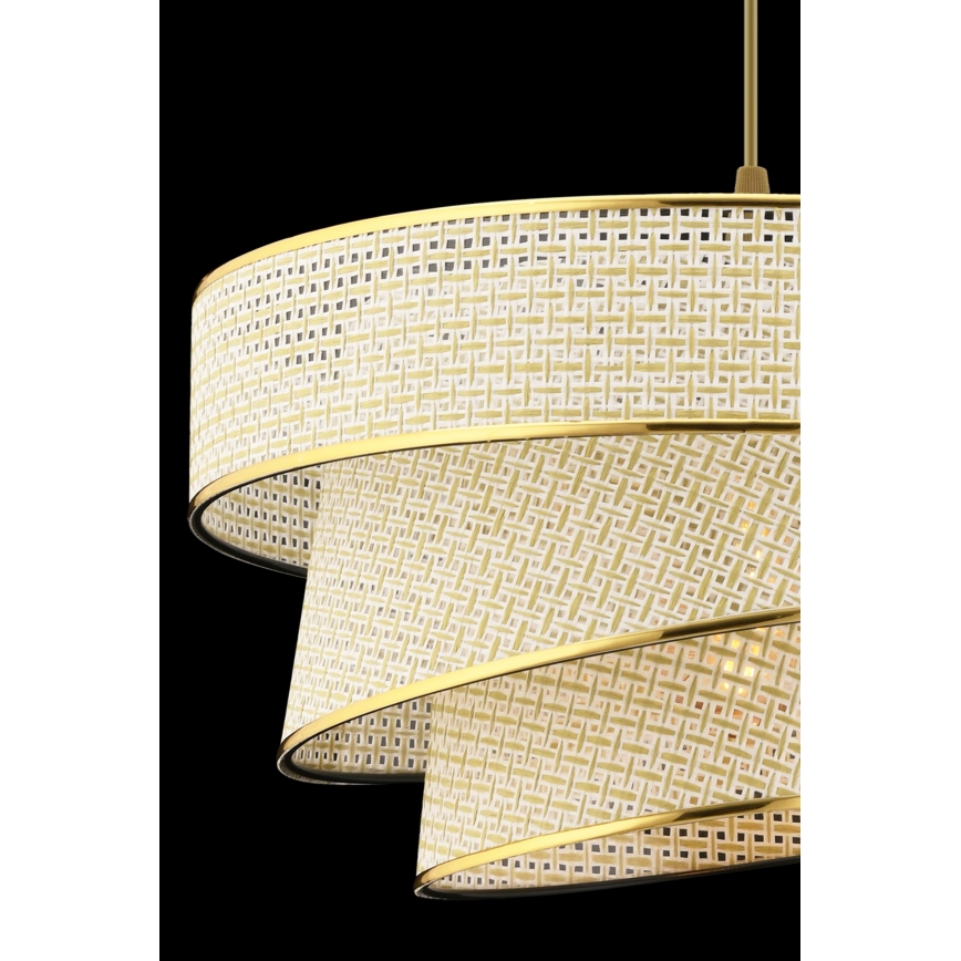 Pendant Lamp COUPER 1xE27/60W/230V cream/gold
