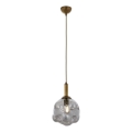 Pendant lamp CRUMPLED 1xE27/40W/230V bronze/smoke