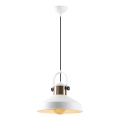 Pendant lamp DODO 1xE27/40W/230V white/bronze