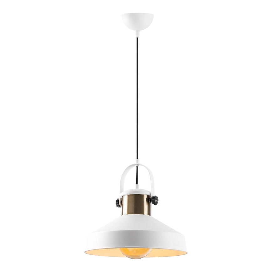 Pendant lamp DODO 1xE27/40W/230V white/bronze
