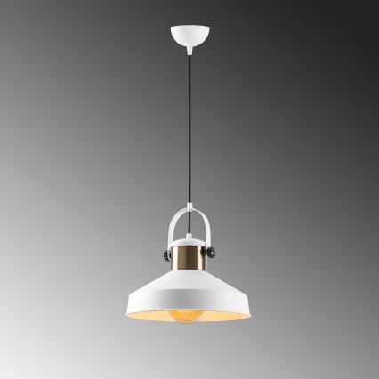 Pendant lamp DODO 1xE27/40W/230V white/bronze