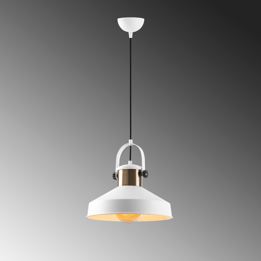 Pendant lamp DODO 1xE27/40W/230V white/bronze