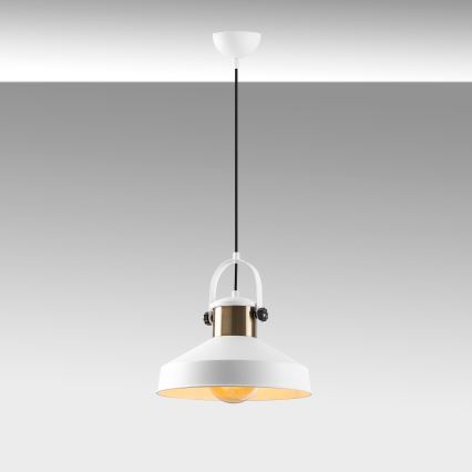 Pendant lamp DODO 1xE27/40W/230V white/bronze