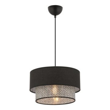 Pendant lamp ECHO 1xE27/60W/230V black/grey