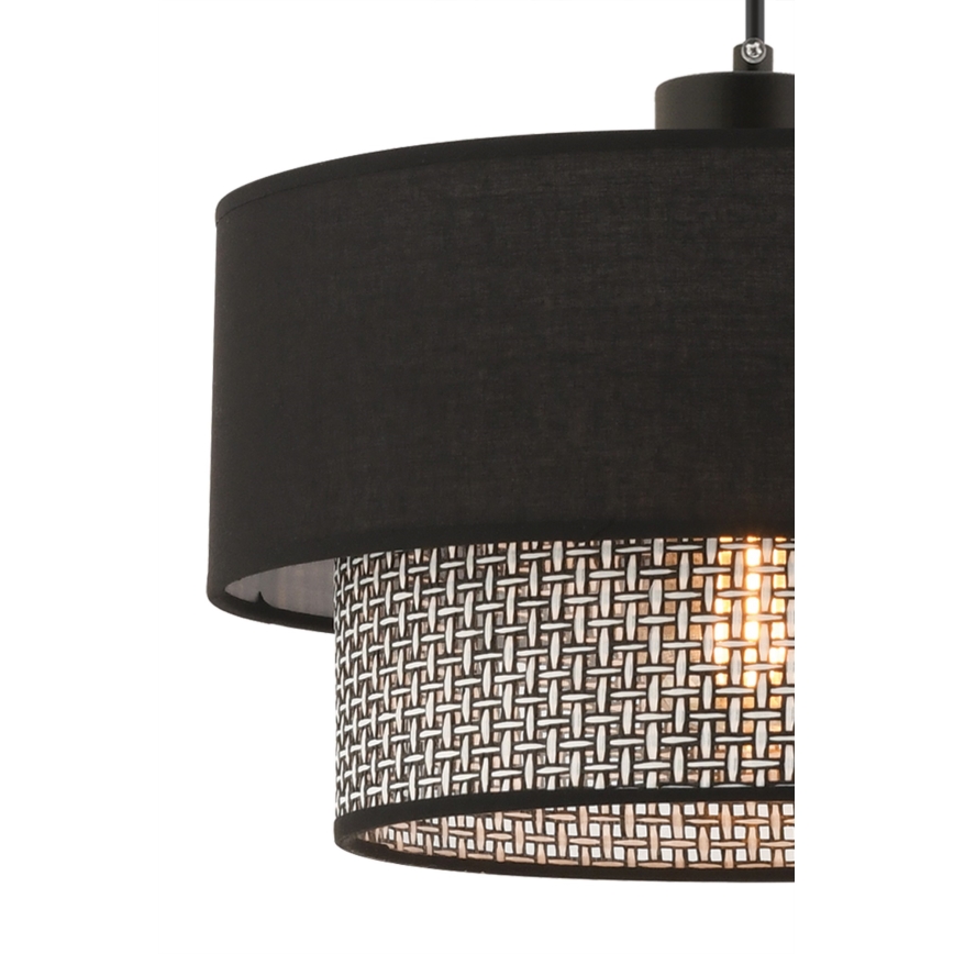 Pendant lamp ECHO 1xE27/60W/230V black/grey